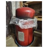 Red charcoal smoker and grill