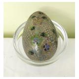 vintage Chinese cloisonnï¿½ egg