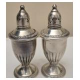 Pair of Crosby Sterling Weighted salt n pepper