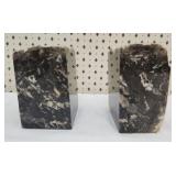 Vintage Noymer Genuine Marble bookends