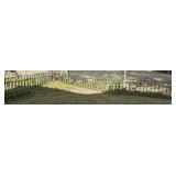 Metal garden  fencing