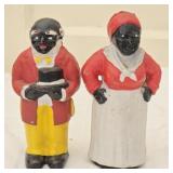 Antique Cast Iron Banks Aunt Jemima Uncle Moses