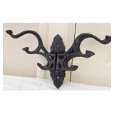 Cast Iron Metal 14 Hook Hanger