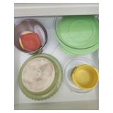 Drawer lot Chantal pie dish & more cooking ware