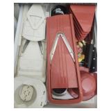 Estate drawer lot of mandolin slicer & more