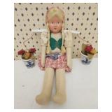 Vintage Poland cloth doll