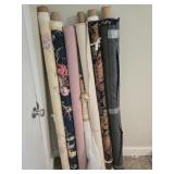 Lot of 6 rolls of fabric