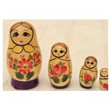 Hand Painted Wooden Russian Nesting Doll