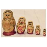Hand Painted Wooden Russian Nesting Doll