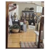 Antique Wood Framed Mirror