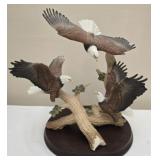 Lenox Rare Encounter eagle porcelain statue AS IS