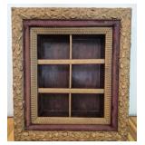 Antique handmade shadow box