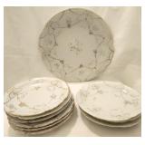 Hand Painted Lot of 10 Bavaria & Nippon dishes