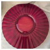 Ruby Red platter