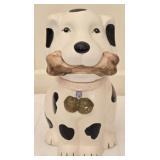 Vintage Ceramic Dog Treat Jar with Lid