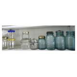 Estate lot of mason jars and more