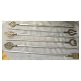 Vintage Turkish shis kebab skewers