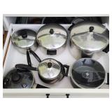Farberware aluminum clad stainless steel pans