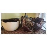 2 Handmade pottery bowls