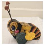 Antique Buzzy Bumble Bee Wind Up Toy