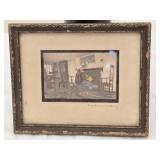 Tiny Hand Colored Photograph by Wallace Nutting