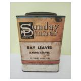 Vintage Sunday Dinner collectible spice container