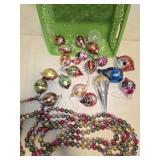 vintage mercury glass Christmas ornaments