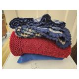 4 blankets some knitted