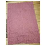 Vintage red floral quilt