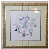 Large Earthy Tone Alfred Gockel Abstract Print