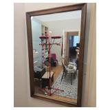 Wood frame heavy mirror