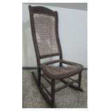 Antique wood rocking chair as is