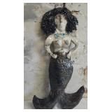 Handcrafted decorative ceramic mermaid