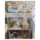 Shelf Lot of Misc Household Items and Decor