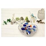 Collection of Miniature Blown Glass & Pottery Pcs