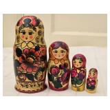 Hand Painted Wooden Russian Nesting Dolls