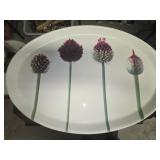 Platter with floral design