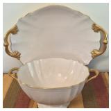 24K gold encrusted Lenox serving set