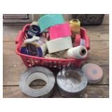 Basket of Misc Tape