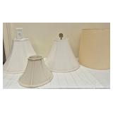 Lot of assorted lamp shades