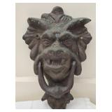 Heavy Cast Iron Gargoyle Door Knocker