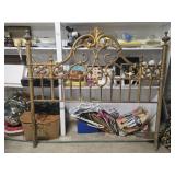 Antique ornate headboard