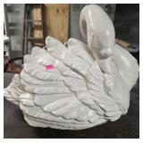 Large Ceramic Swan Planter