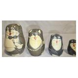 Vintage Opera Themed Cat Nesting Doll Set