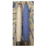 Pair of late 1800s thread spindles