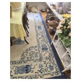 Hand woven wool oriental rug from India