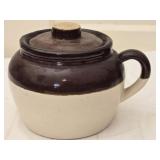 Vintage USA Pottery Crock Dish with Lid