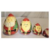 vintage Santa Claus nesting dolls