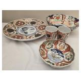Lot of 6 Asian style porcelain decor