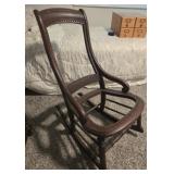 Vintage wood rocking chair
